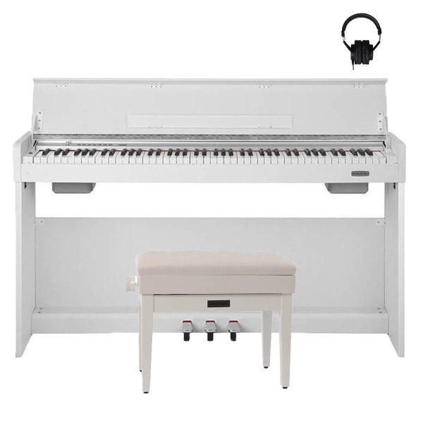 Nux WK-310 WH el-klaver pakke, hvid
