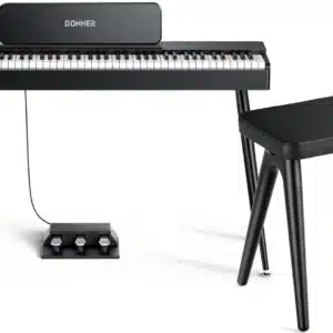 Donner Oura S100 El klaver Bundle - Sort