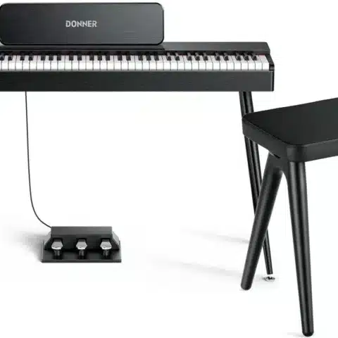 Donner Oura S100 El klaver Bundle - Sort