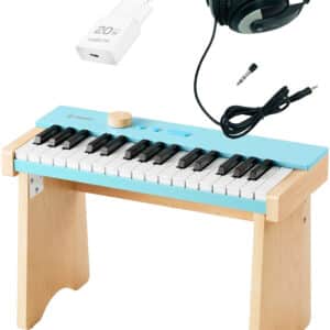 Donner KIDO V-10 Børne El Klaver - Lys Blå - Bundle