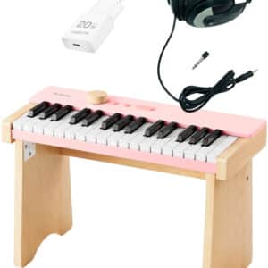 Donner KIDO V-10 Børne El Klaver - Lys Pink - Bundle